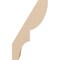 Ekena Millwork 5-inch W x 6-inch D x 10-inch H Ridgewood Rough Cedar Woodgrain TimberThane Knee Brace, Primed BRCUR05X06X10RIDRCPR - alternate 4